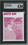 1977 Topps #559 Alan Bannister 9 card progressive proof.